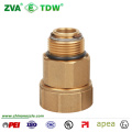 Brass Hose Swivel Connector with BSPT NPT 3/4" X 1"